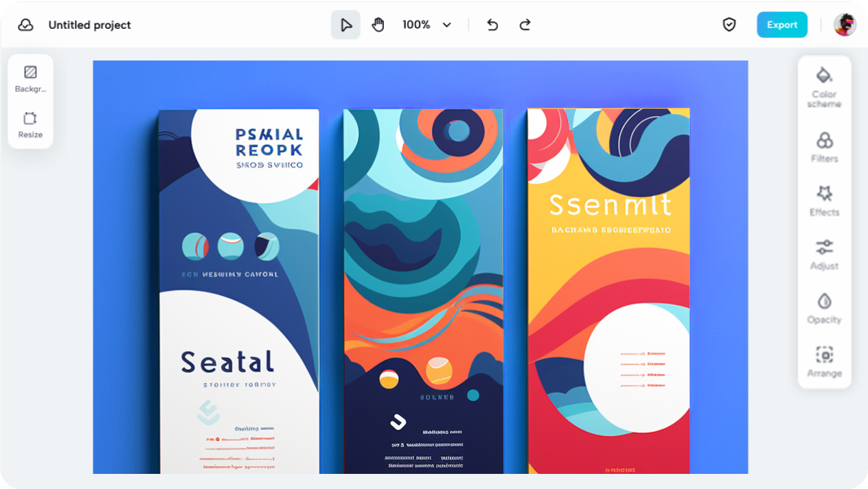 Create promotional rack cards